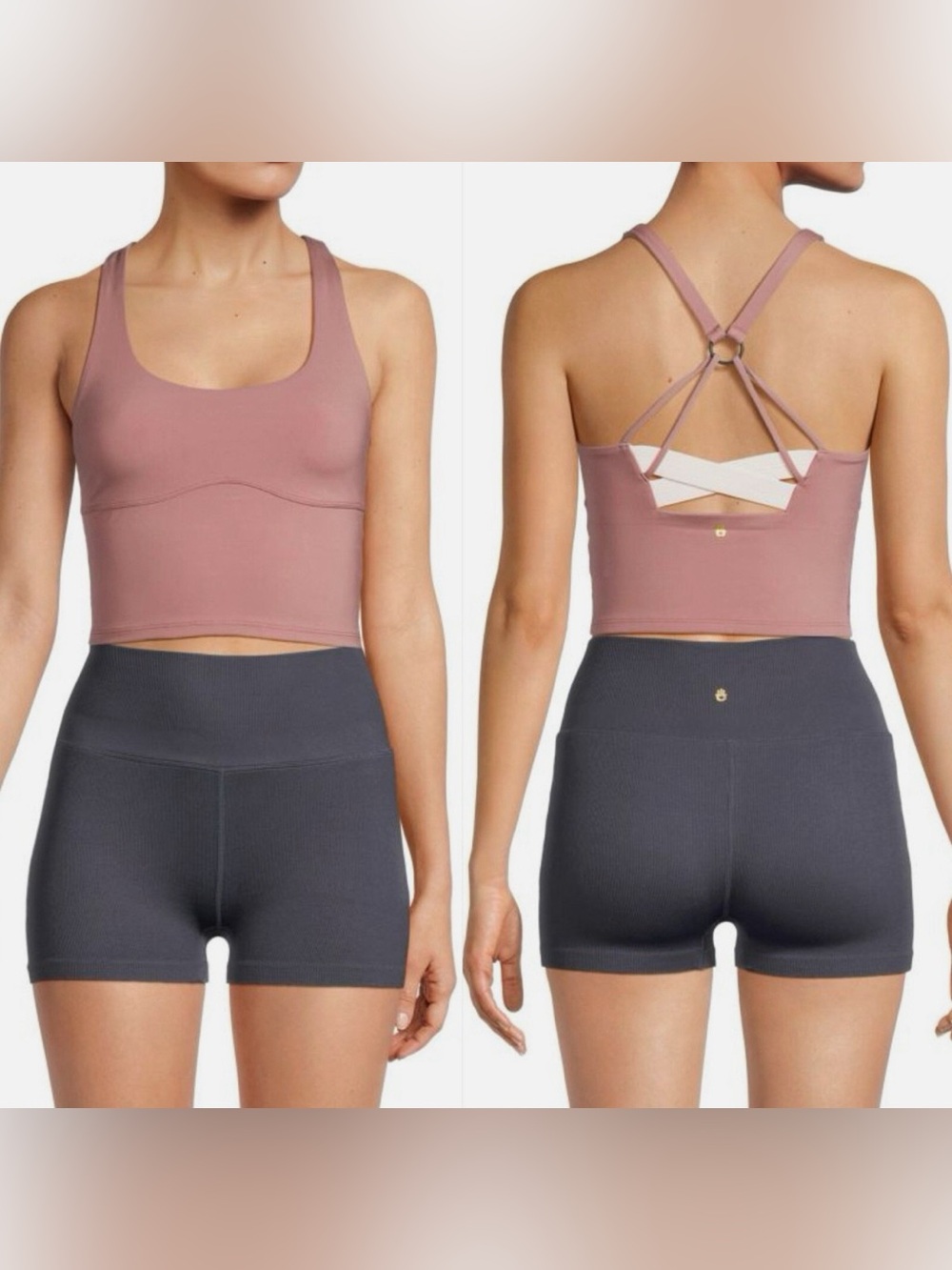 Spiritual Gangster Small Aura Dream Tech Women's Pink Mauve Athletic Sports Bra